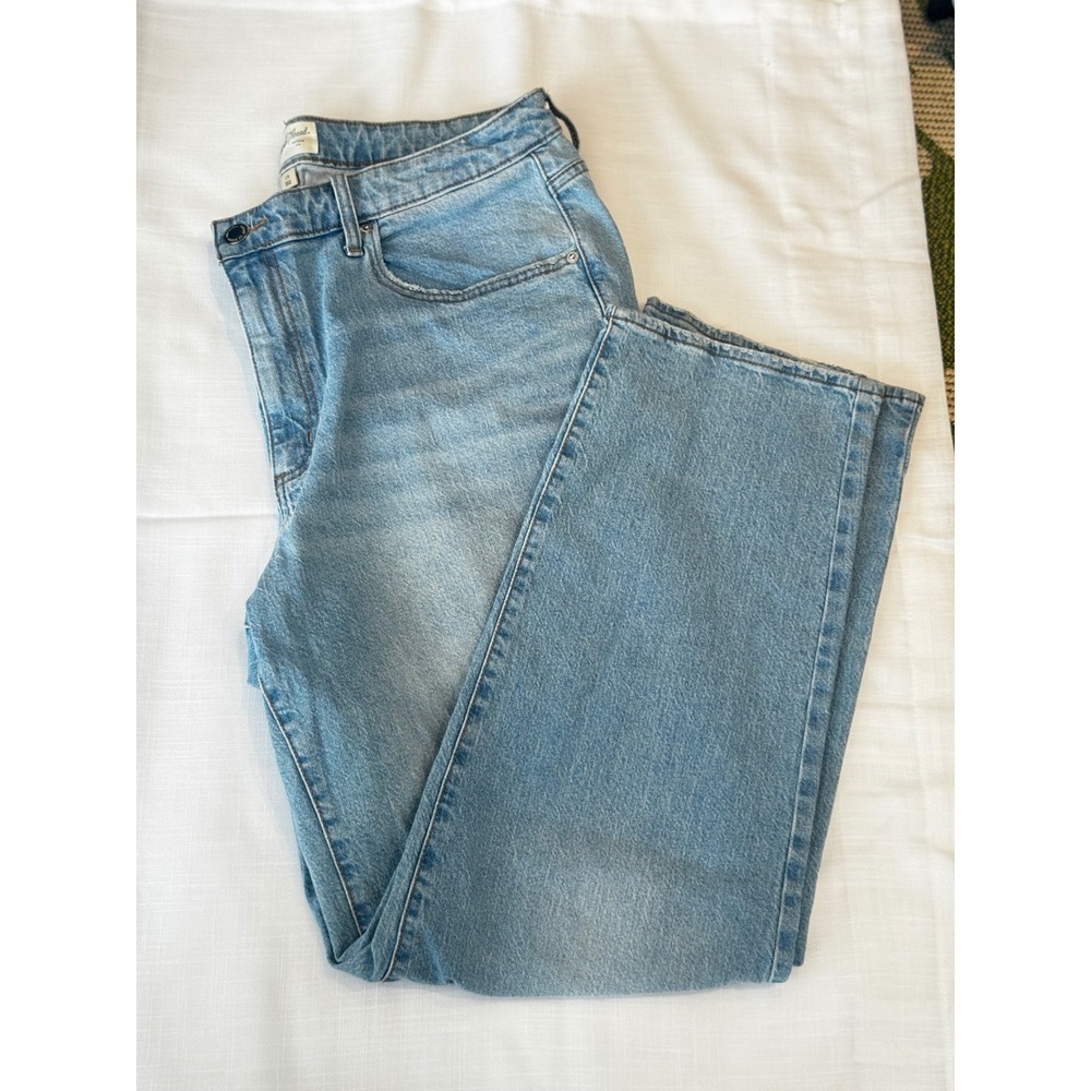 Universal Thread High Rise 90s Straight Leg Jeans Light Wash Blue‎ Size 17R